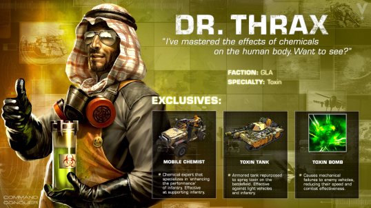 Dr. Thrax from 'Command and Conquer: Generals' video game